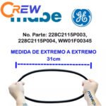 WW01F00345  BELT DRIVER 228C2115P003-WH01X20436 GE