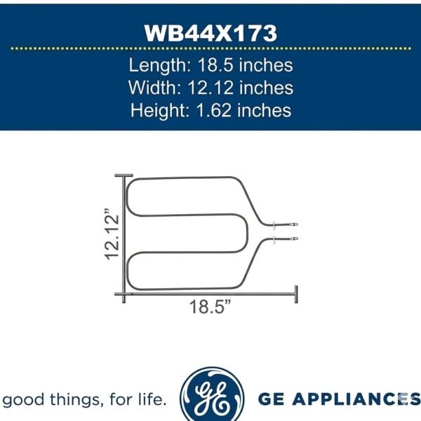 CH44X185  SUPCO REPLACE GE ELEMENT BROIL WB44X173