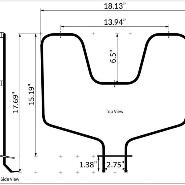 CH44K10005  SUPCO REPLACE GE ELEMENT BAKE WB44K10005